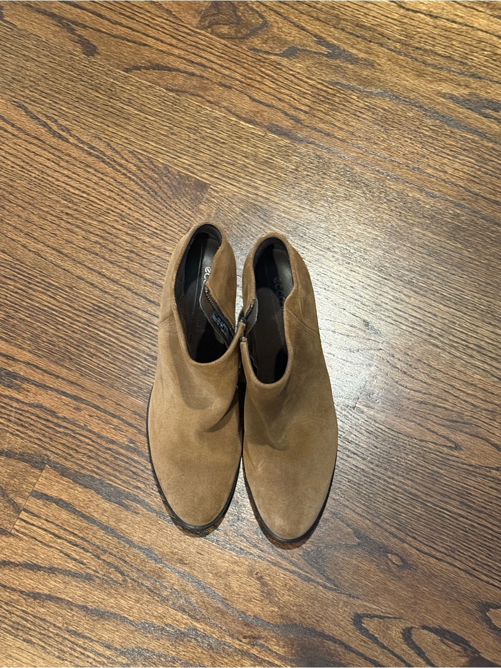 Ecco Women's Suede Ankle Booties in Tan